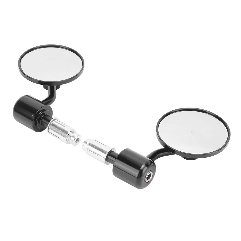 1 Pair Motorcycle Handle Bar End Mirrors Round 7 8in Rear View Mirror Replacement for Aprilia Tuono Mana Dorsoduro
