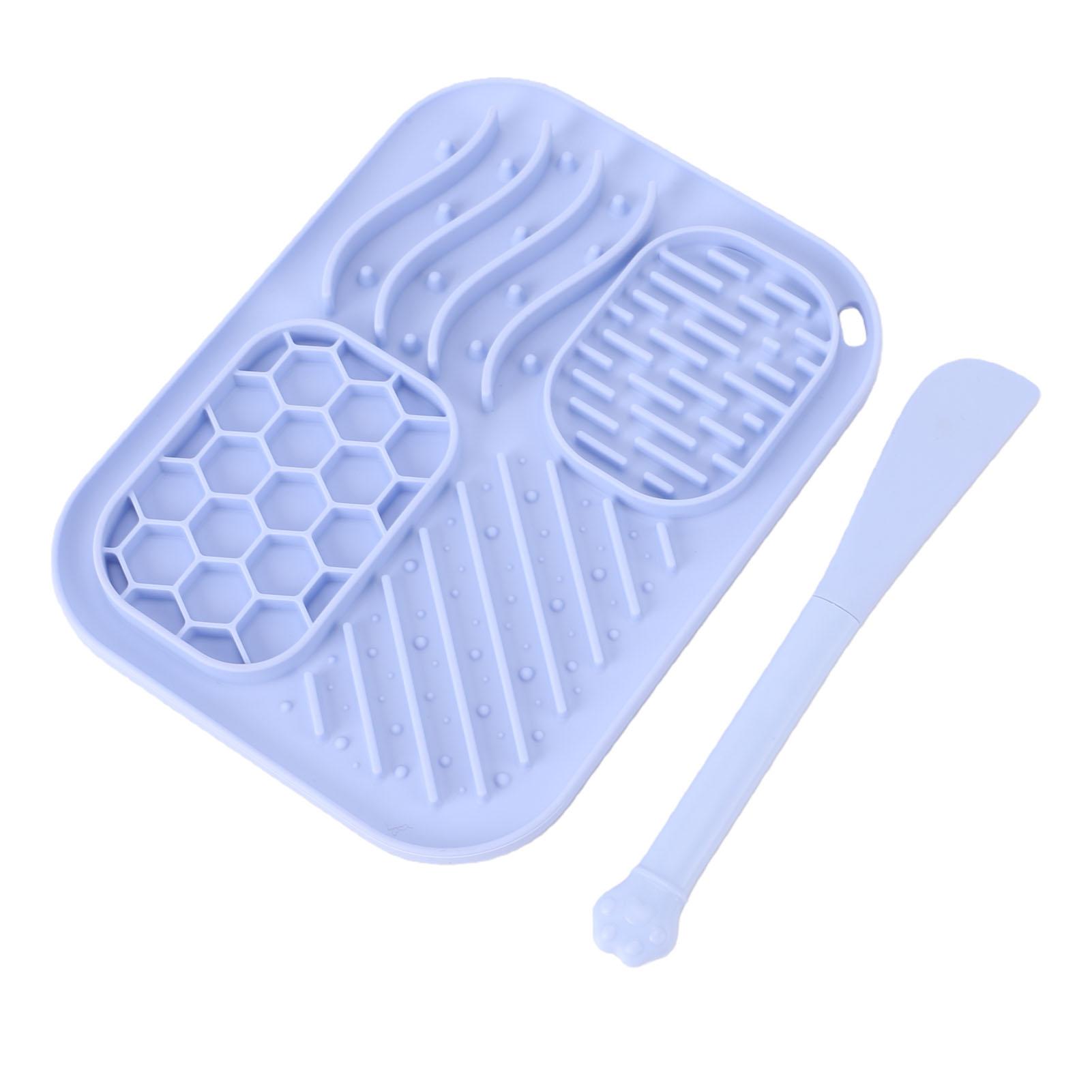 

Square Dog Slow Feed Lick Pat with Suction Cup Anti Chock Anxiety Relief Pet Food Mats for Home синій