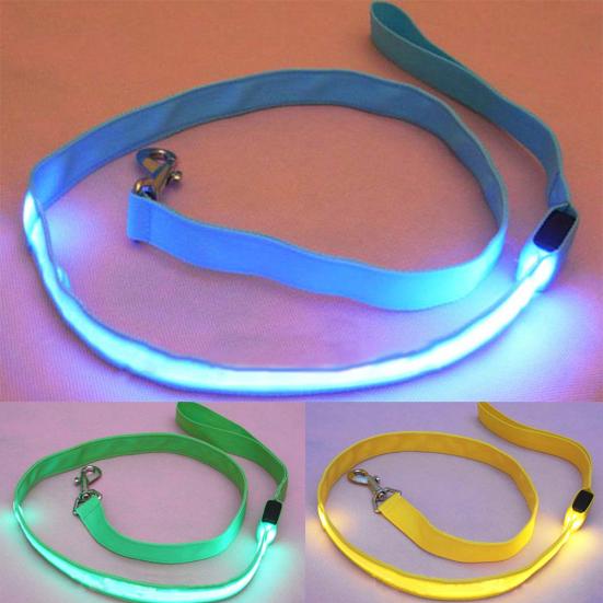 Pet Glow LED Flashing Light Anti-lost Leash Lead Rope Belt