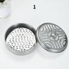 1 Pcs Frame Safe Metal Round Shelf Plate Portable Spiral with Cover Mosquito Coil Tray Holder  