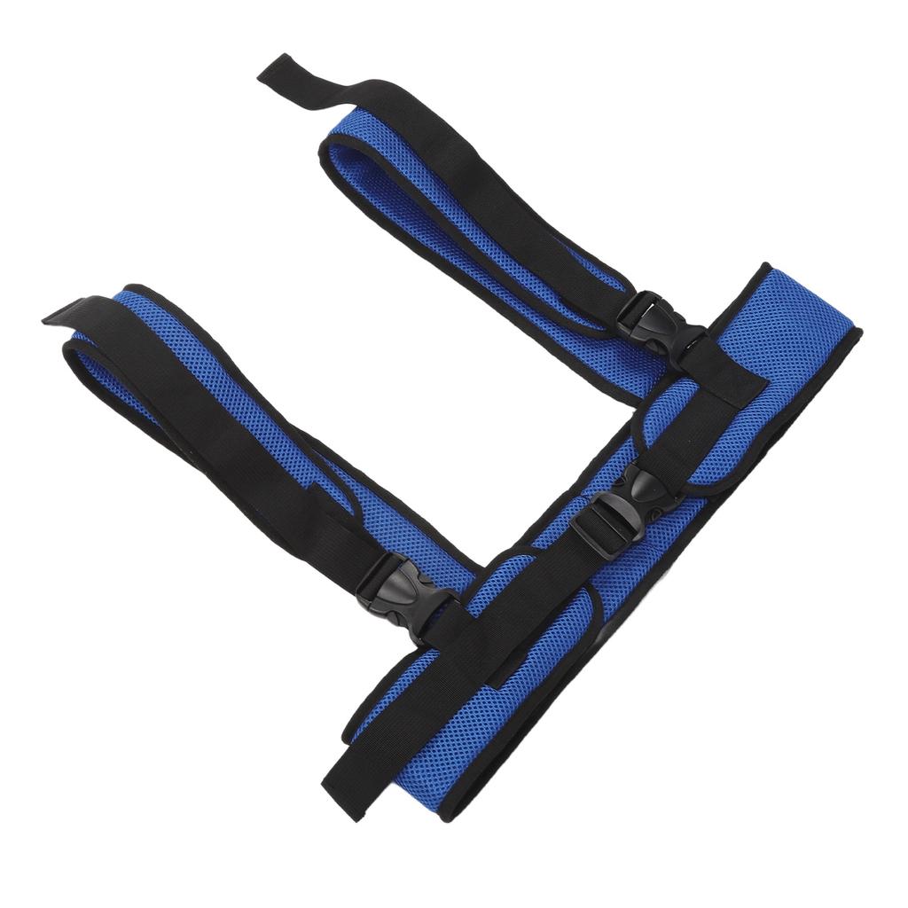 Wheelchair Belt Support Vest Adjustable Wheelchair Belt Breathable Whole Body Blue Seatbelt