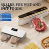 Tragbare Vakuumierer-Maschine, USB-Lebensmittelbeutel mit Schneider, Versiegelungs- und Verpackungsmaschine & Magnetischer Boden, Schnelle Versiegelung für Sous-Vide-Snacks