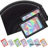 100-Pack Black Anti-Odor Polyester Holographic Self-Sealing Bags with Window for Jewelry