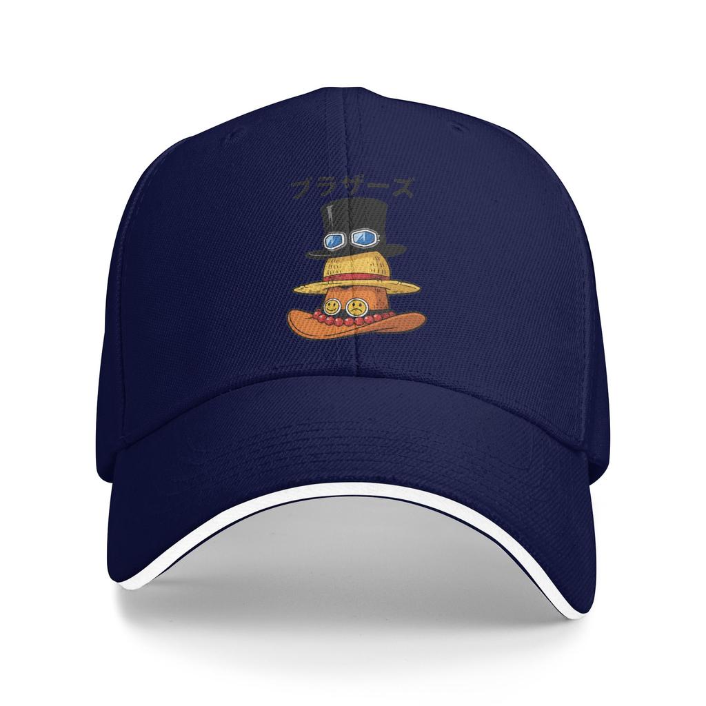 Luffy Sabo and Ace One Piece Baseball Cap Fashion Sandwich Caps Unisex Adjustable Hats Cap Sport