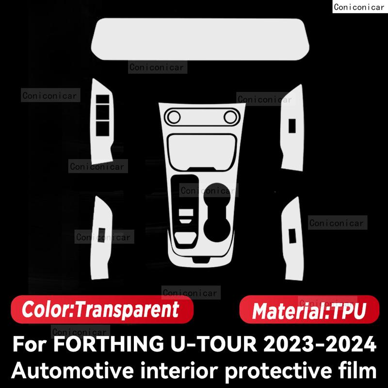 Für FORTHING U-TOUR 2024 Auto-Innenraumschutz Kratzschutz Abdeckfolie Instrumenten-Zentralsteuerung Navigationsbildschirm