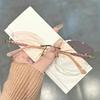 Luxury Diamond Hyperopia  Reading Glasses  Men Women Far Sight Prescription Glasses Trendy Rimless Sunglasses