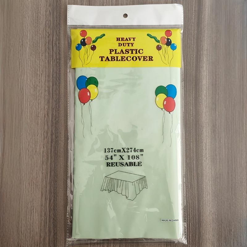 1/4Pcs solid color disposable plastic tablecloth, foldable, suitable for weddings, graduation ceremonies, and Christmas parties