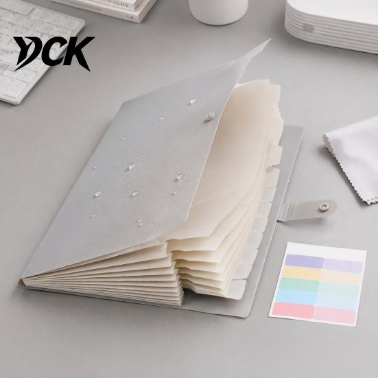 Durable School Document Case Expanding File Folder, Waterproof PP A4 Letter Size Portable Holder for Students Organizer, Receipt Organizer And Office