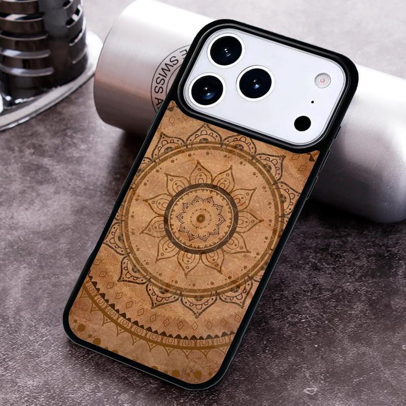 Indian Mandala Pattern Phone Case for iPhone 17 16 15 Pro Max Air 14 13 12 11 Plus Shockproof Cover