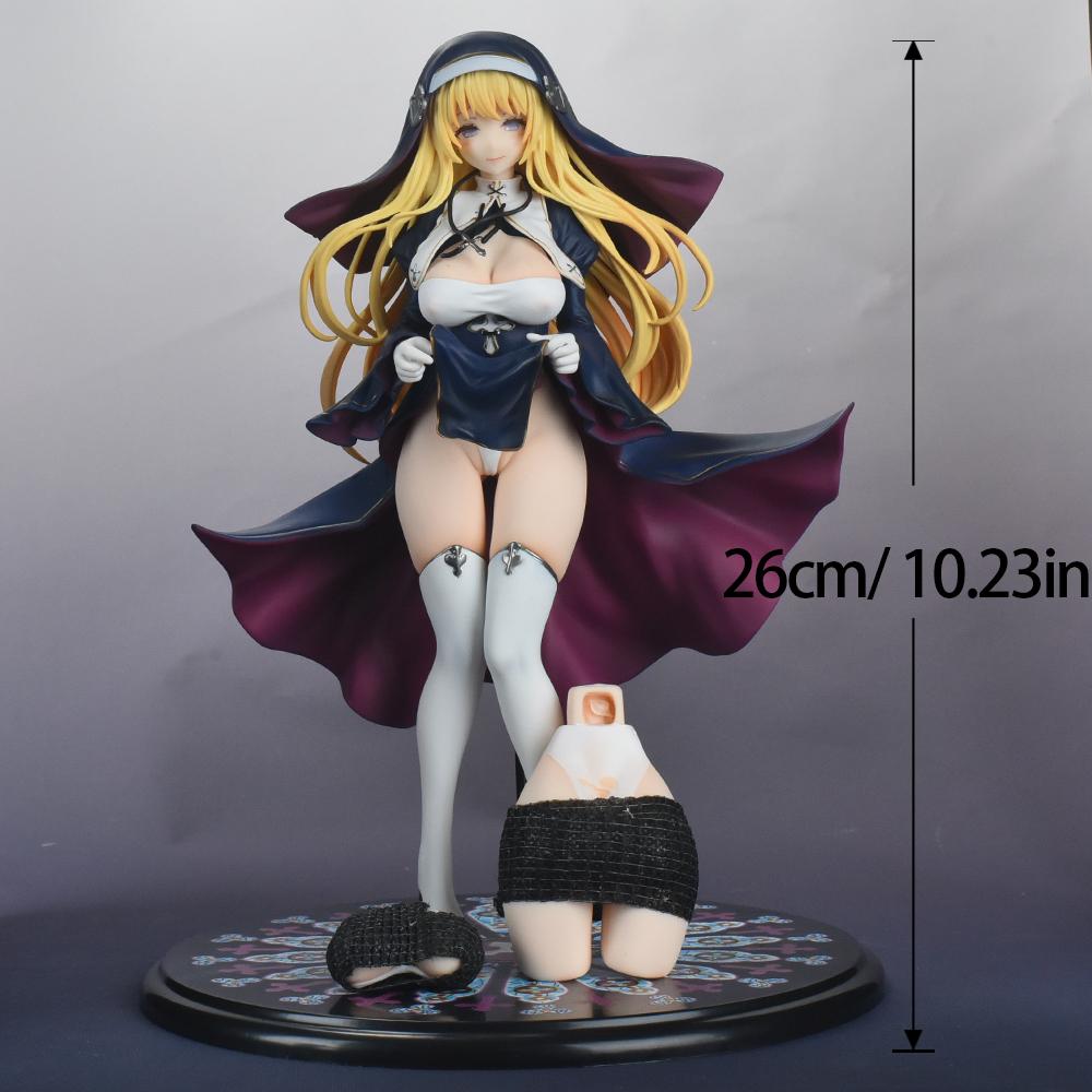 

Maxcute Animation Sexy Figures Nun Charlotte 1/6 Ver. POLYVINYL CHLORIDE Action Figure 18 ± for Adult Collector Present Miniature Playthings 26CM