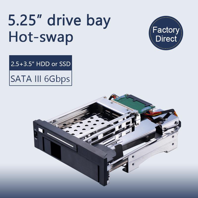 Unestech Convenient and Fast SATA External Hard Disk Enclosure for 2.5 3.5 5.25 Inch Computer Hard Drives HDD Case