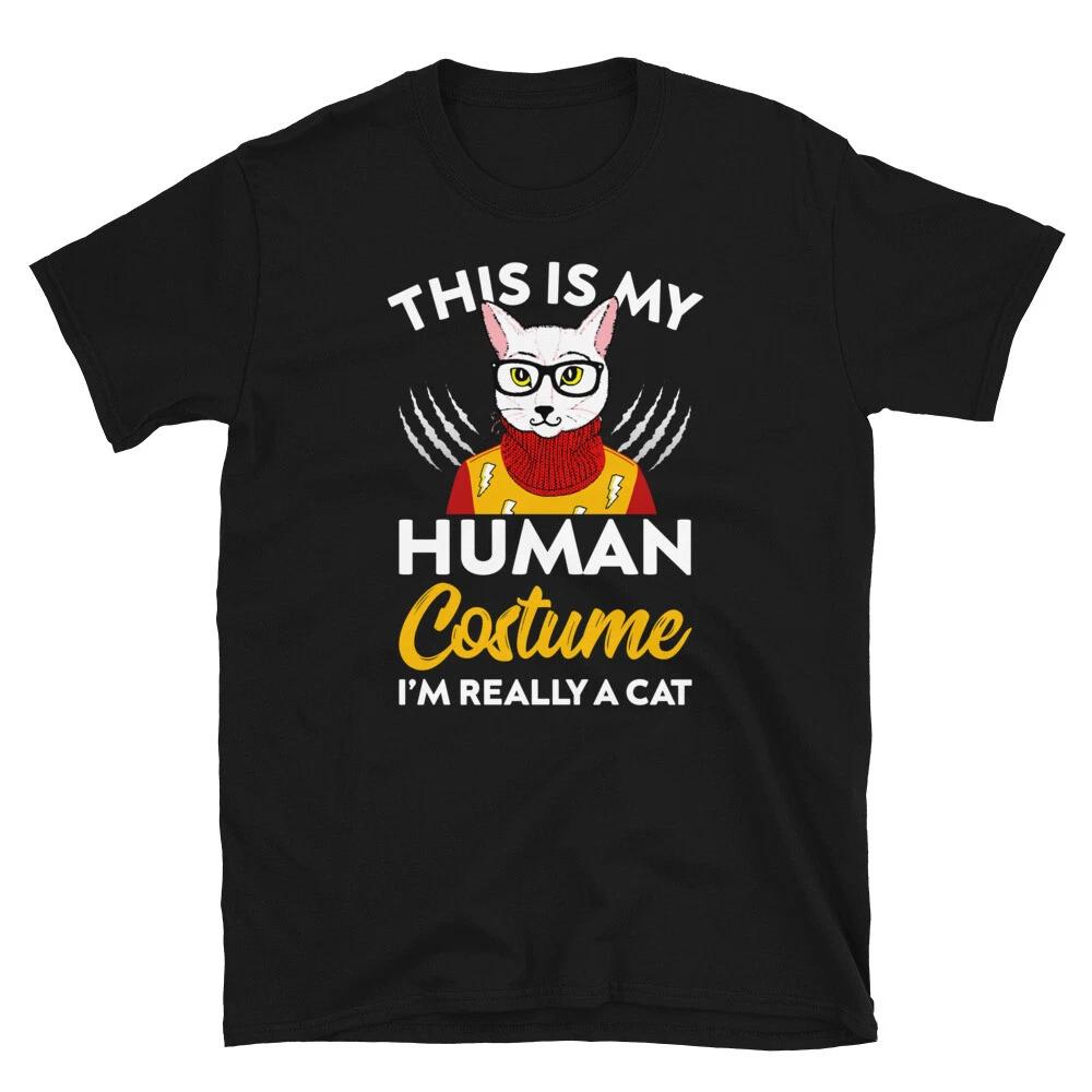 Human Costume Cute Cat Funny Animal Kitty Cats T-Shirt M