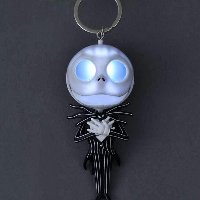 Disney Jack Skellington Light Up Keychain The Nightmare Before Christmas NEW
