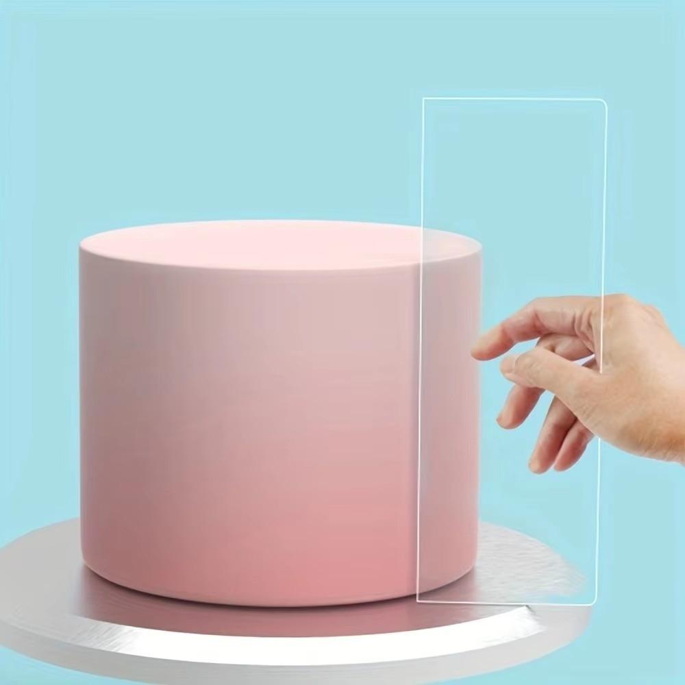 Clear Frosting Scraper Acrylic Cake Decorating Scraper Durable Cake Scraper