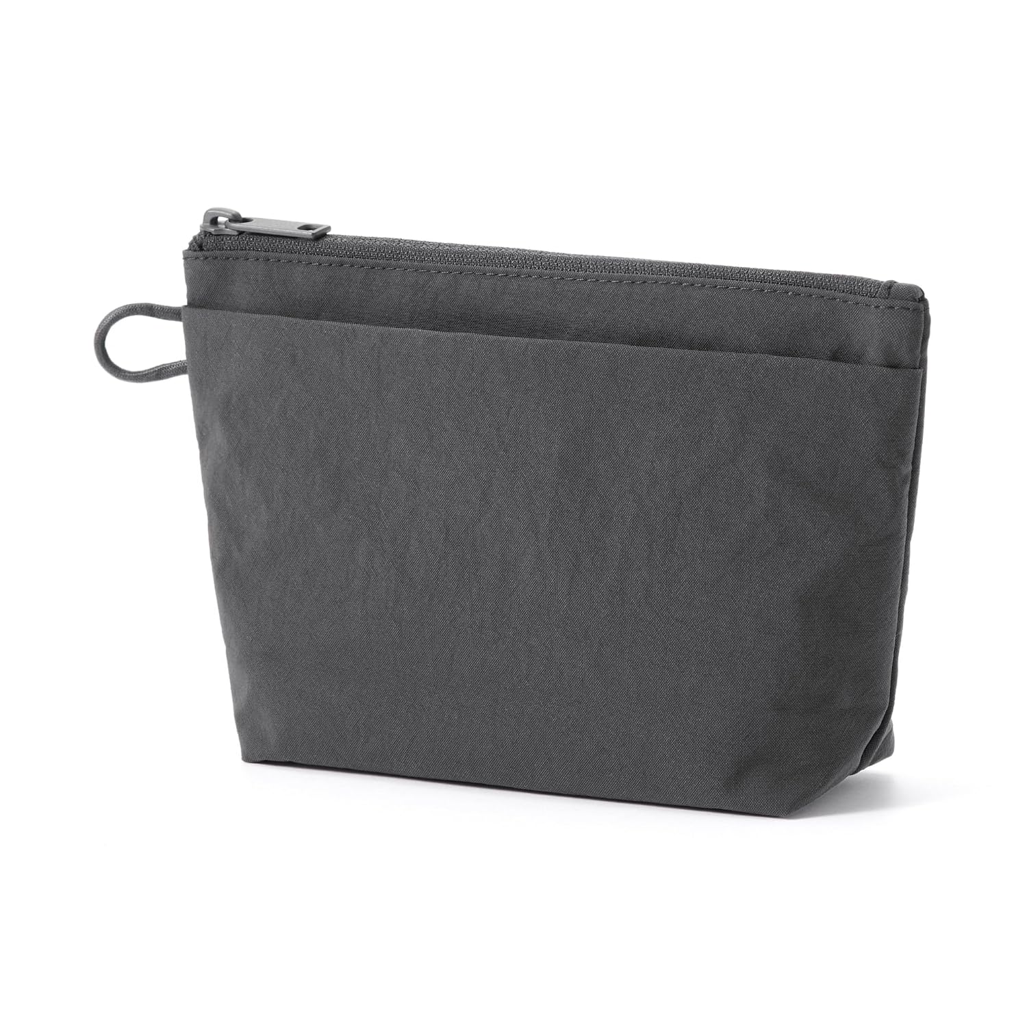 Muji Wrinkle Nylon Pouch Gusset M