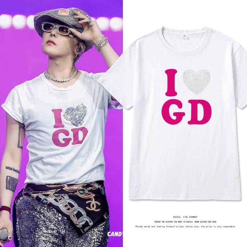 The Summer 2025 G-Dragon Osaka Concert In Japan 2025 New Cartoon Cotton Women Short-sleeved T-shirt Support Peripheral Clothing