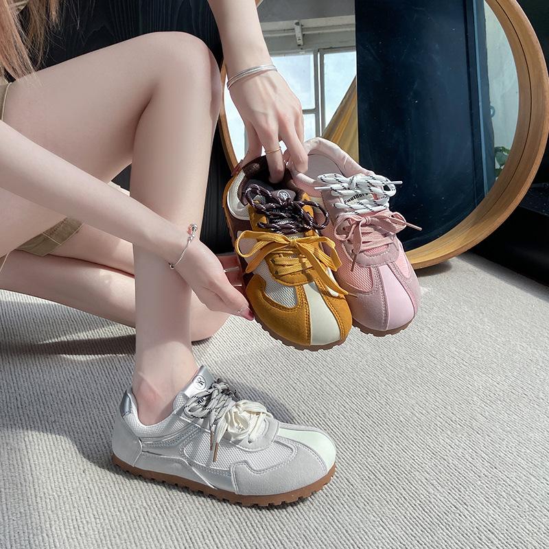 Ugly Cute Girl Summer New Smart Non-slip Rubber Outsole Fashion Casual Fondant White Shoes