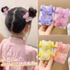 Children's Hair Rope Bow Hair Band Little Girl Sweet Candy Towel Band Tie Hair High Elastic Headband