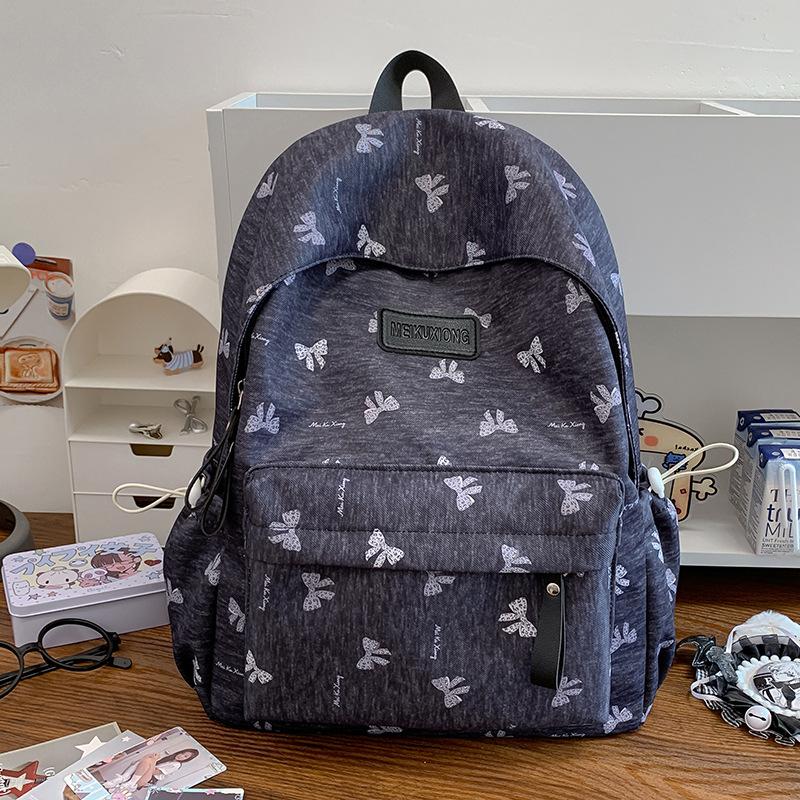 Schoolbag Girl Style High Value Korean Backpack Female Primary School Junior High School Student Campus Backpack Large Capacity Casual School Bag