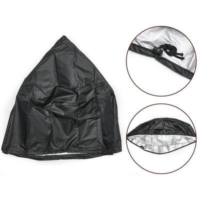 BBQ Grill Barbeque Cover Anti-Dust Waterproof Heavy Duty BBQ Cover Outdoor Rain Protective Round Barbecue Cover