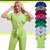 Nine Colors Available: Short-Sleeve Long Pants Handwashing Set for Beauty Salon & Medical Staff