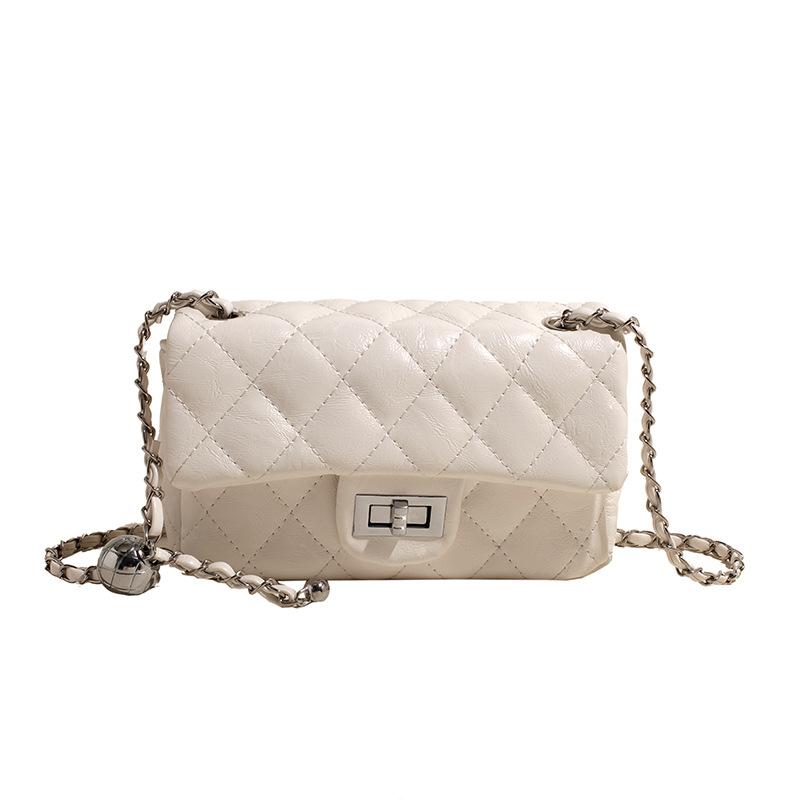 

Сумка-цепочка с бриллиантами Xiaoxiangfeng, женская, весна 2025, новая, высокоценная, универсальная, на плечо, мессенджер, маленькая квадратная сумка