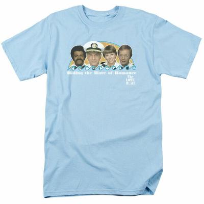 The Love Boat Wave Of Romance T Shirt Mens Licensed Classic TV Show Light Blue