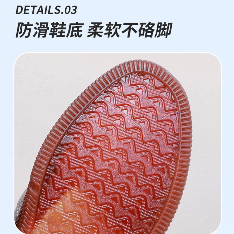 Cloth shoes men's spring and autumn breathable linen soft sole beef tendon sole casual shoes non-slip comfortable dad shoes