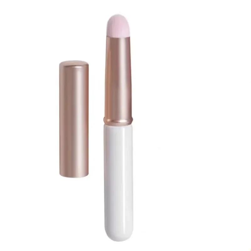 Malý štětec na rty s krytem Přenosný štětec na rty Beauty Makeup Štětec Vysoká kvalita s krytem štětec na rtěnku s kulatou hlavou Doporučeno