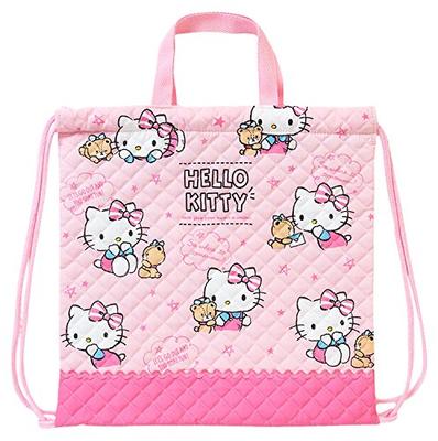 Hello Kitty Quilted Hand String Drawstring Bag (Talk)