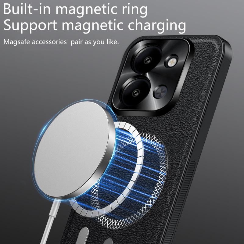 Pro Redmi 15C 4G Evropská verze Pouzdro Magnetické Elegantní Kožené Odolné proti opotřebení Plně krytý Objektiv Protiskluzový Okrajový Kryt Skořepina