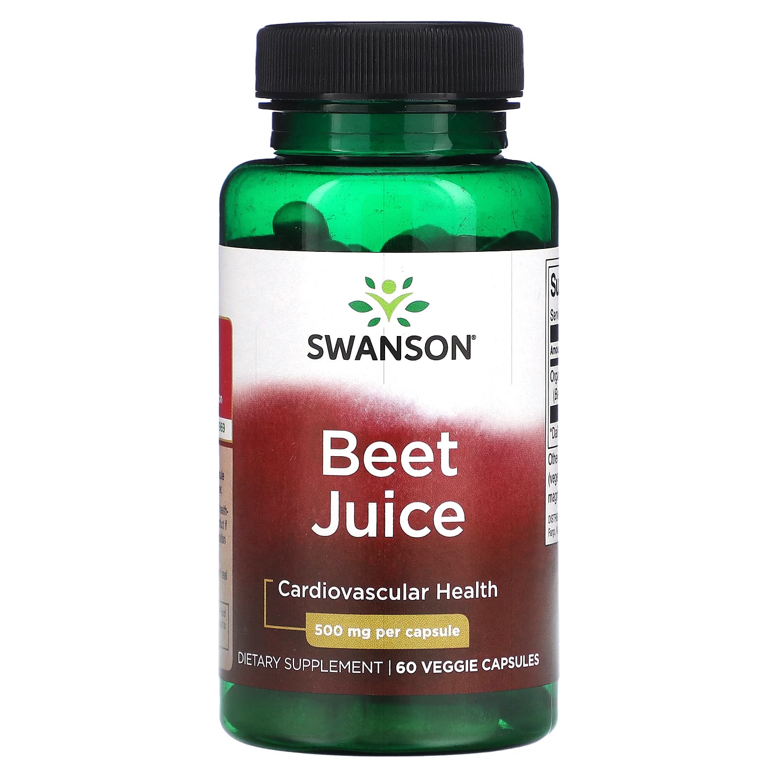 

Swanson, Beet Juice, 500 mg, 60 Veggie Capsules