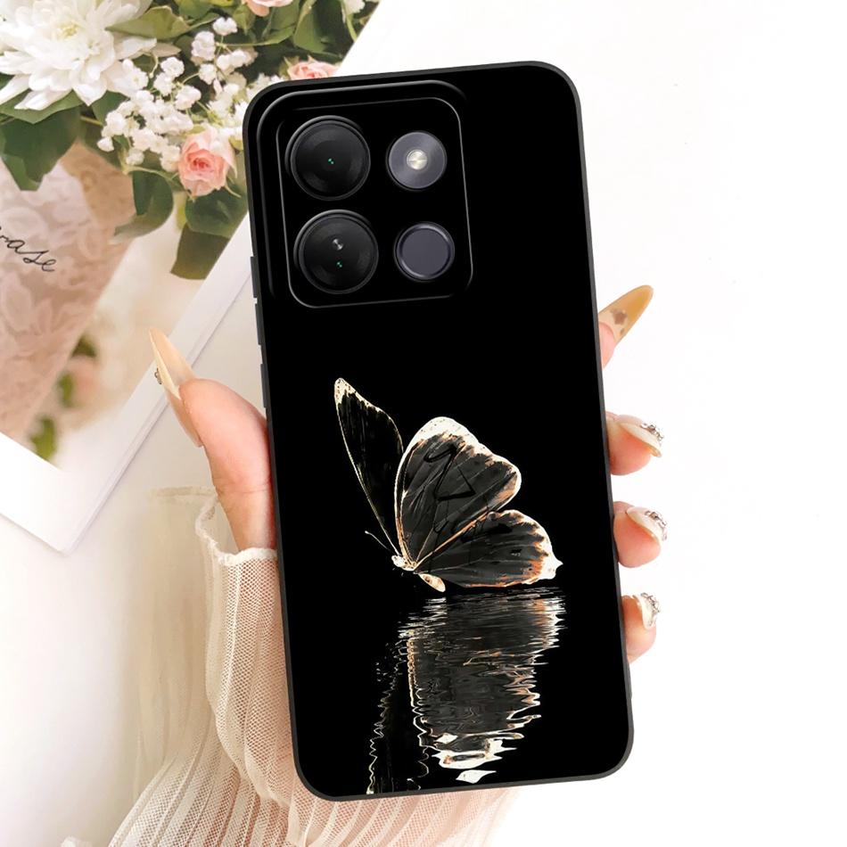 For Infinix Smart 7 HD / Smart7 Plus Cute Cat Flower Cartoon Phone Case For Infinix Smart 7HD 7Plus Soft Silicone Covers Bumpers