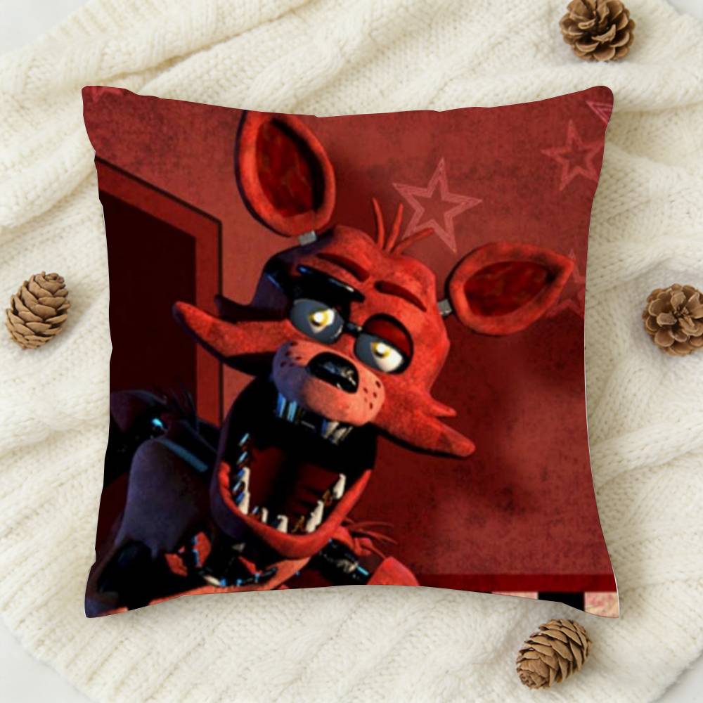 Fnaf FivenightsAtFreddys Doublesided Printed Square Decorative Cushion Cover for Sofa Living Room Home Decor