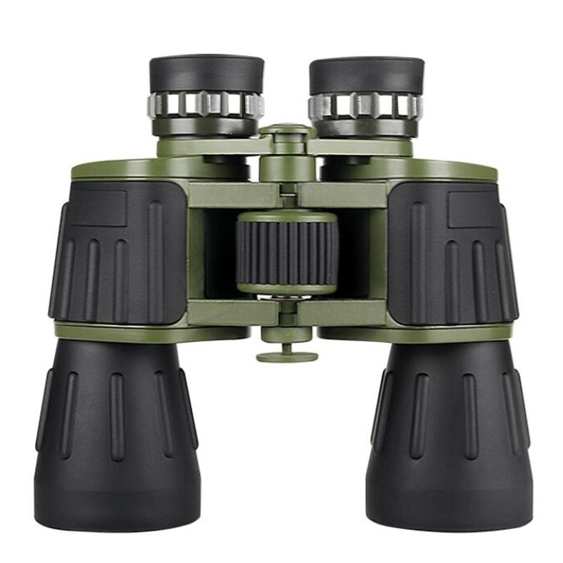 Moge 60X50mm Army Green Big Eyepiece Binoculars High-power HD Low-light Night Vision Large Objective Lens BAK4 Telescope