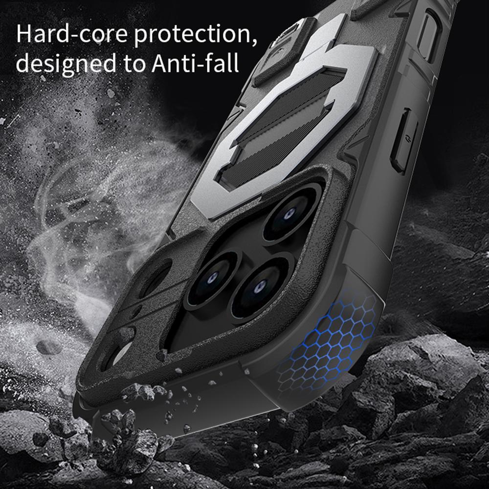 For iPhone 17 Pro Max Case Compatible with MagSafe PC+TPU Kickstand Phone Cover with Lanyard