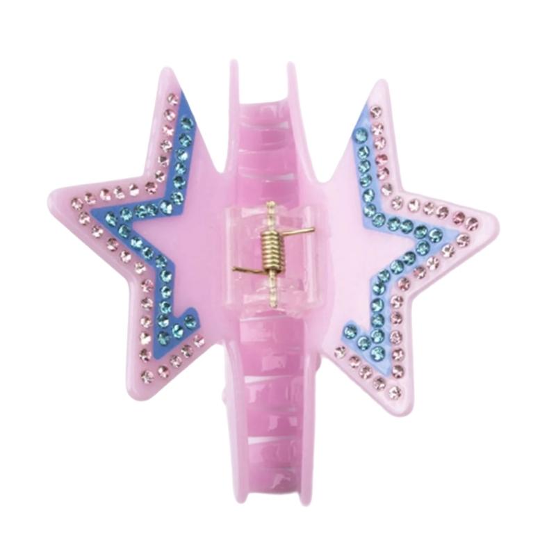 Elegant Rhinestones Star Hair Claw Clip NonSlip Hair Grip For Women and Girl Everyday Styling And Special Occasion