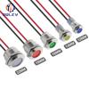 6mm 8mm 10mm 12mm 14mm 16mm 19mm 22mmWaterproof IP67 Metal LED Warning Indicator Light Signal Lamp Pilot Wire 3V 12V 24V 48V