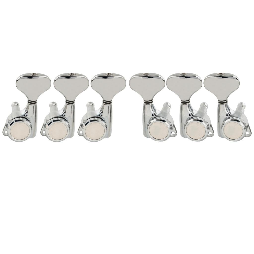 Musiclily Pro L3R3 Locking Tuners for Chrome Buttons Electric/Acoustic Guitars, Y-Style