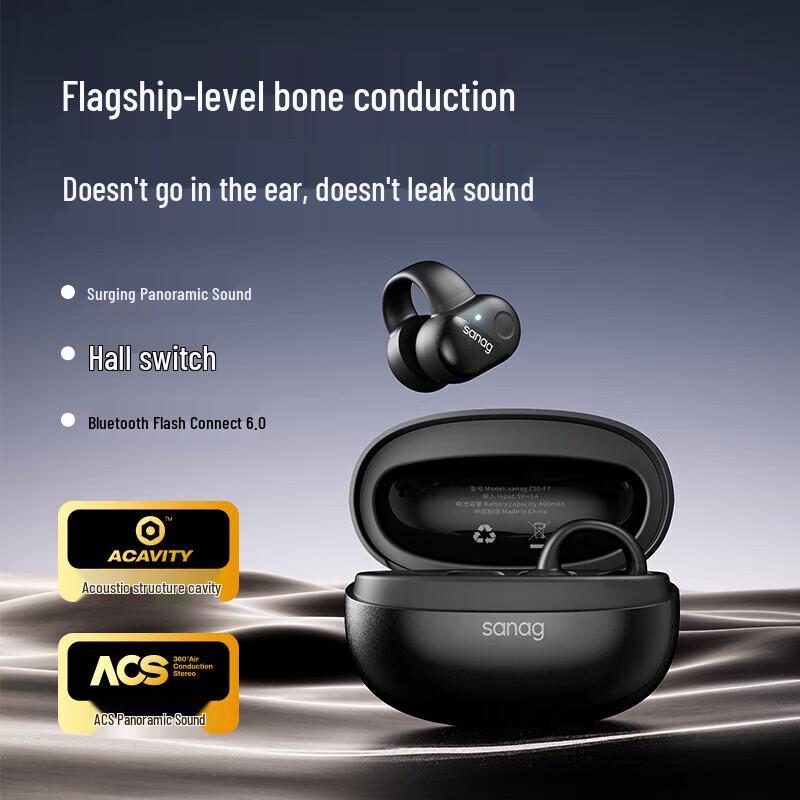 sanag Z51SProMax Clip-On Open-Ear Bluetooth Sports Earphones