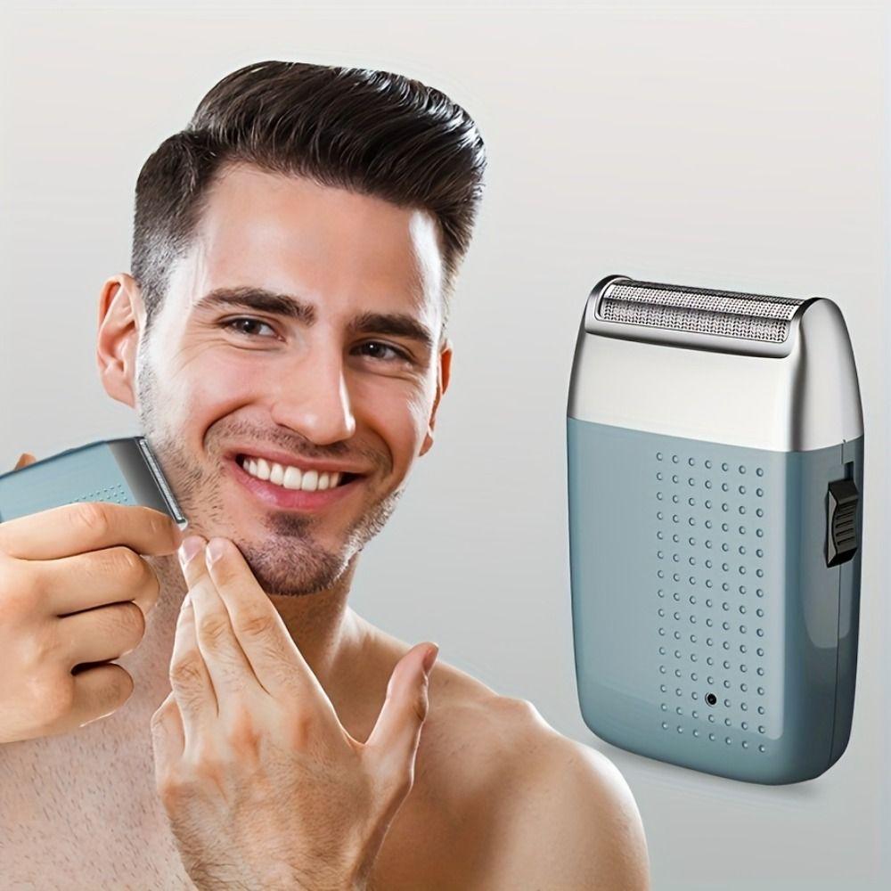 

LK1900 Beard Trimmer Men Portable Hair Clipper Fashion Electric Shaver чёрный