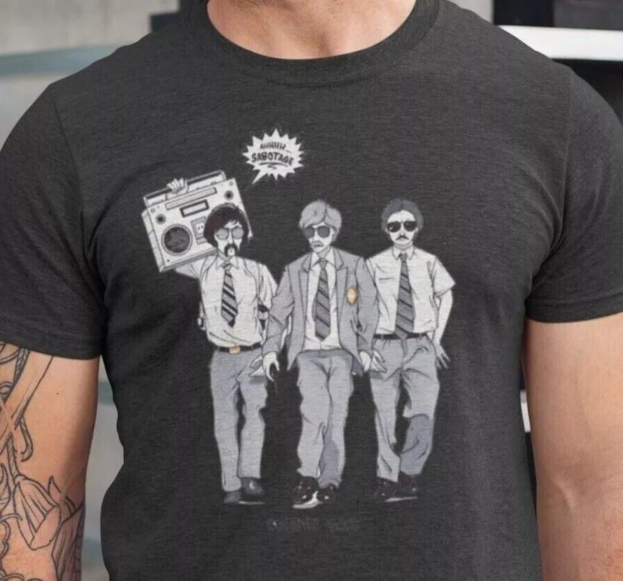 

Beastie boys Sabotage Dark heather Color T Shirt Full Size S-5XL Unisex T-Shirt S