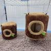 Squirrel Rabbit Tree Stump Shape Hammock Small Animals Hamster Nest New Hang Beds