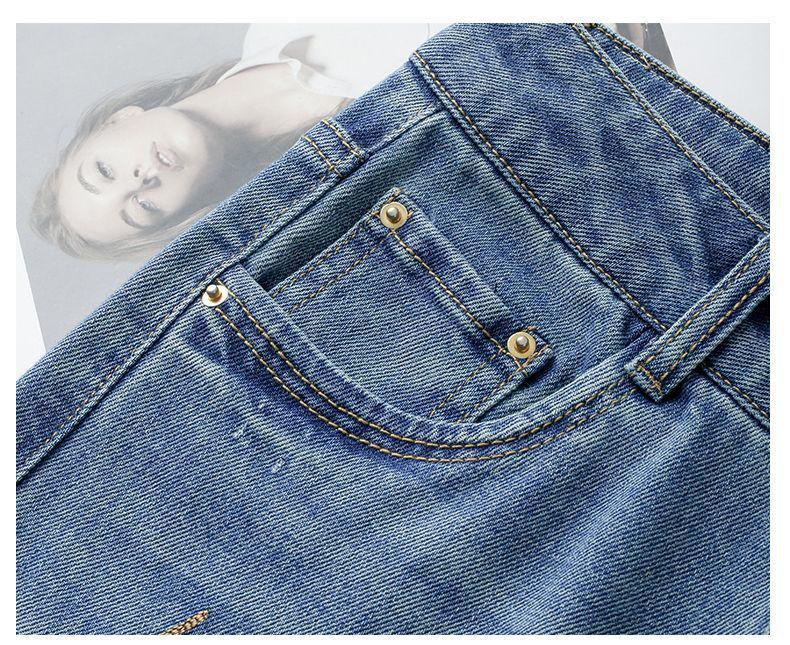 Women's High-Waisted Slimming Straight-Leg Jeans - Trendy 2025 Spring/Autumn Fashion