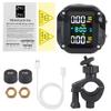 0-6.6Bar Motorcycle TPMS Tire Pressure Monitoring System, 2 Sensors Precise Colorful Display Tyre Tester Motorbike Accessories