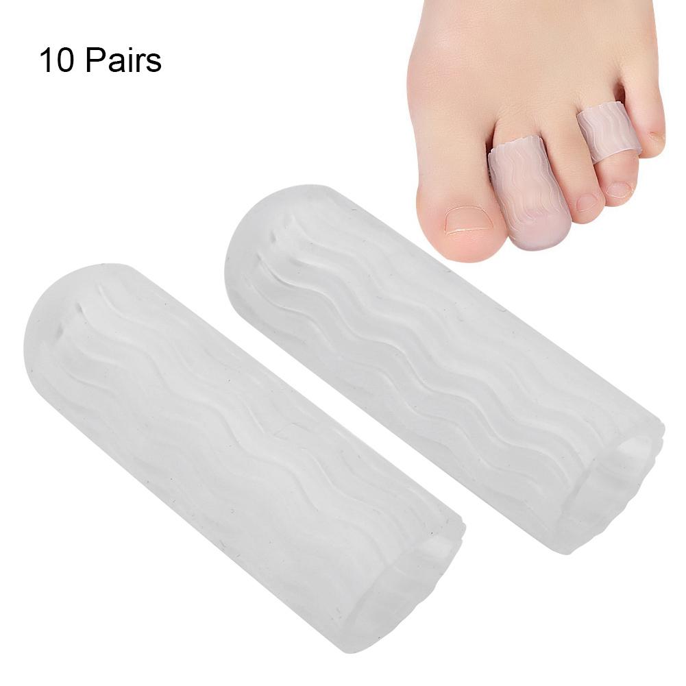 10 Par Tåskydd Sport Smärtlindring Hammartå Korrigering Separatorer