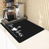 Coffee Cup Drying Mat Non-Slip Absorbent Mat Diatoms Tableware Kitchen Counter Drain Mat Coffee Bar Drain Mat