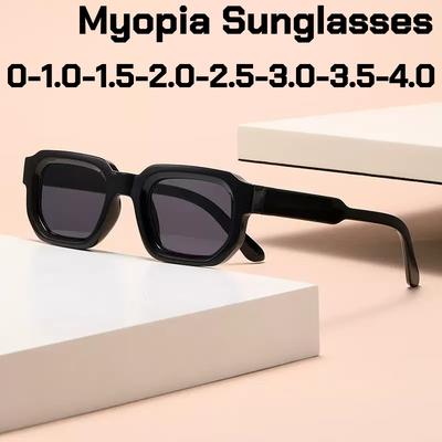 Occhiali da Vista Miopia Montatura Quadrata Piccola Moda Donna Stile Nuovo Retrò Semplici ed Eleganti Occhiali da Sole per Miopia Diottria Negativa