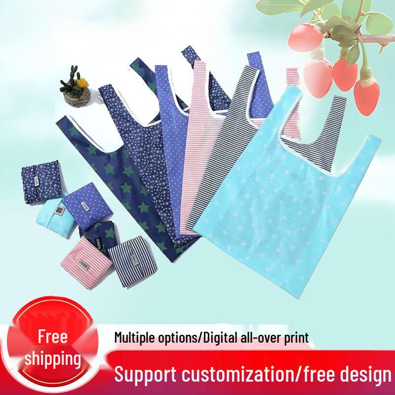 Foldable Cotton Shopping Bag - Eco-Friendly, Fashionable, and Portable Grocery Tote