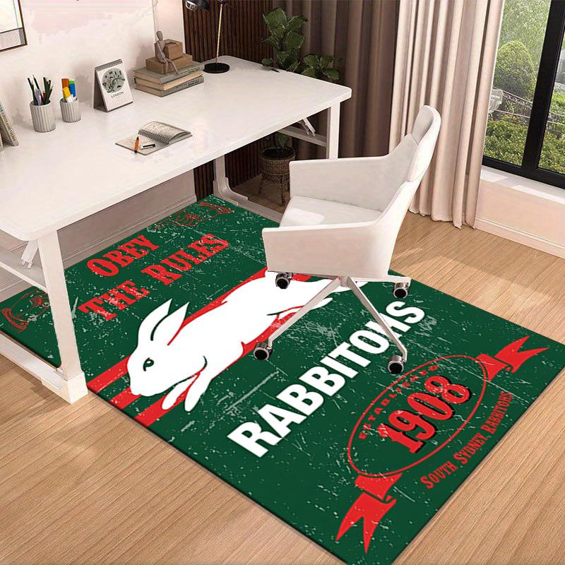 Nrl Rabbit Artwork Design Area Rug Office rug, Chair Rug, Decor Carpet Livingroom bedroom Mat, Large Size Fan gifts Christmas gifts